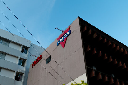 Chiang Mai, Thailand - November 28 2025 : External view of a YMCA hotel chain building at Chiang Mai, Thailand.