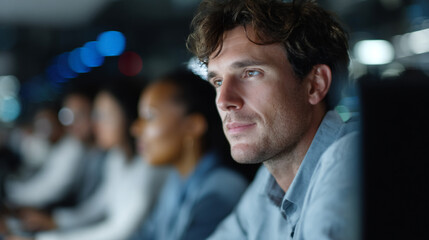 Fototapeta premium Professional team working on financial reports.