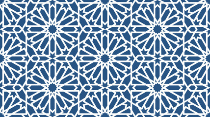 Seamless Islamic Geometric Pattern Background