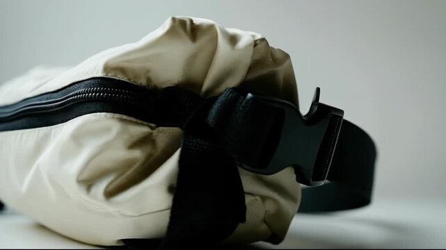 A stylish, minimalist bag with a functional zip design.
