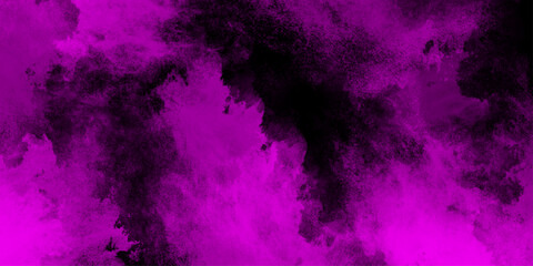 Fototapeta premium Dark abstract background with Purple grunge effect background. Purple velvet grunge texture fantasy smooth watercolor painted art design. Dark elegant Royal purple shades aquarelle paint