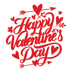 Fototapeta premium Happy Valentine’s Day Love Romance Celebration vector silhouette clip art logo design illustration icon collection