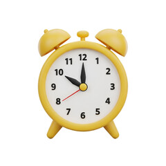 Yellow Alarm Clock Showing 8:40 Time on Black Background