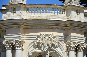 Entrance to Bioparco, Villa Borghese Gardens