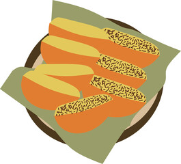 Traditional Indonesian Kue Pukis with Chocolate Sprinkles