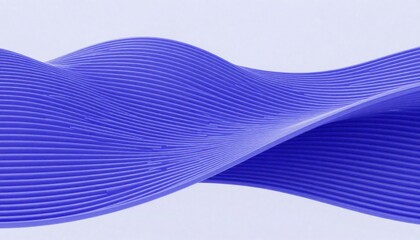 Abstract blue purple wave lines background 3D render
