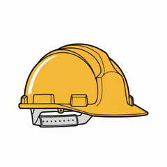 Fototapeta premium Yellow hard hat for construction safety and protection