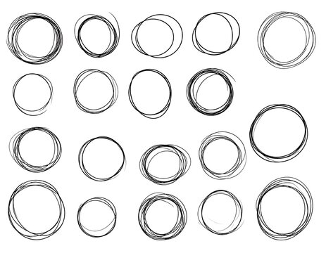 Metal O-rings isolated on white background.