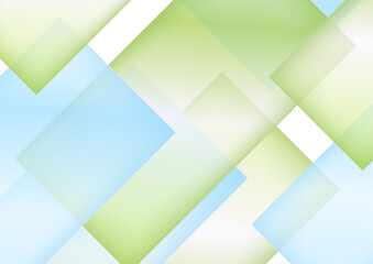 Fototapeta premium Glossy blue and green glass rectangles abstract concept background. Geometric vector design