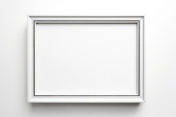Fototapeta premium Picture frame backgrounds white white background.