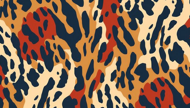 Animal print abstract seamless pattern 