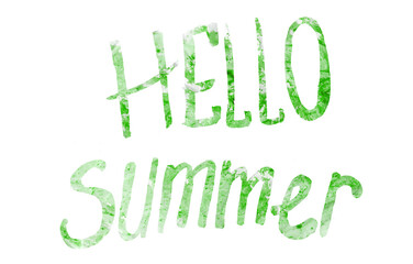 Stunning brush calligraphy. Hello, summer! Sale, good vibes! Stay positive! Welcome!