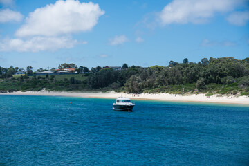 Island and ocean in Sydney, New South Wales, Australia