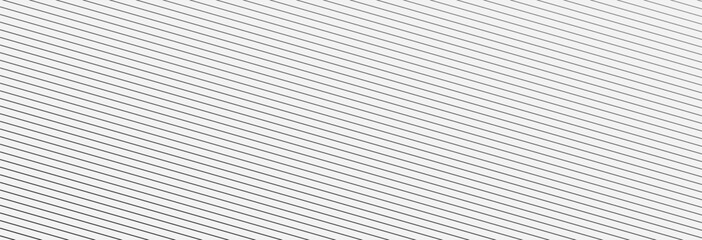 Diagonal line pattern with thin parallel stripes geometric texture. Modern vector background with white and black linear design for web graphics. Vector illustration.