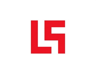 Obraz premium Red LS Monogram Logo Design Element.