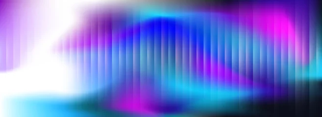 Fototapeten Fraktale Wellen Holographic glass texture with gradient waves and iridescent glow. Abstract seamless background in blue, gold, and sunset tones. Features ribbed prism pattern, soft refraction and glossy distortion.  © Shawon