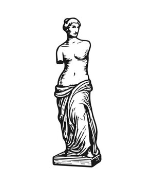 Venus de milo statue representation of ancient beauty