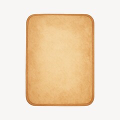 Minimalist beige rectangular floor mat