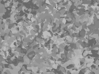 グレースケールの抽象カモフラージュ風パターン背景 有機的迷彩テクスチャの汎用デザイン ベクター非透過素材/Grayscale Abstract Camouflage Pattern Background with Organic Shapes Vector Texture Illustration Non Transparent  © 如月愛歌/Aika Kisaragi