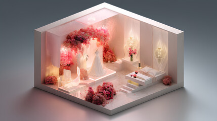 simple and beautiful wedding room