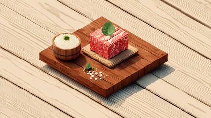 simple image of fresh meat