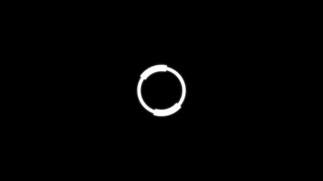 Loading circle icon, loading circle animation loading circle line animation on green screen background, loading icon for download progress, load game data, buffering process bar.