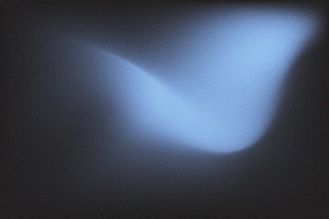Abstract Blue Ethereal Wave on Dark Background with Soft Glow and Minimalist Smoke Texture © Usama