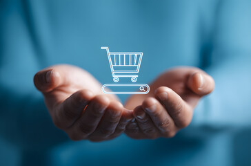 Finger click search shopping interface