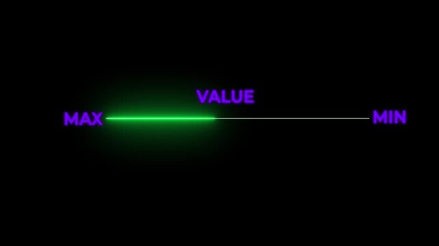 The concept of business value added. increase value, company value add, growth plan on solid background. neon glow line animation. 4k