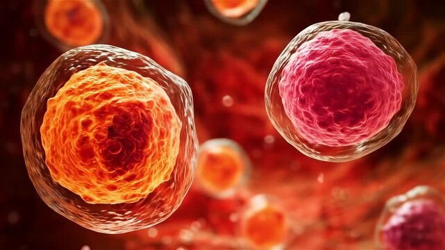 Exploring the structure and behavior of cells in a microscopic view under a lab setting