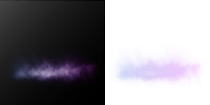 Light blue and pink neon glow cloud with soft luminous aura, holographic haze and futuristic energy field on transparent background.
