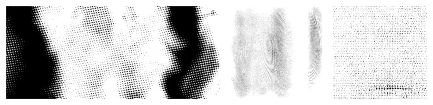 Halftone dot texture, screen printing effect, printmaking technique, graphic design element, visual noise, analog raster, tonal gradient.