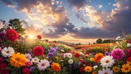 Fototapeta premium Background of flowers