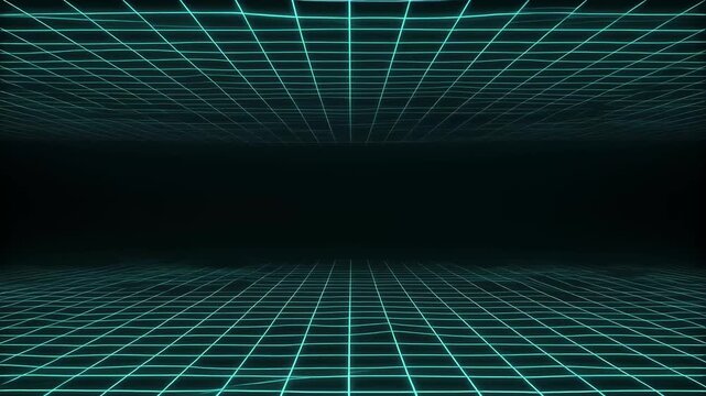 Shifting grid lines forming patterns and dissolving background animation
