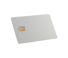 Blank Credit Card Mockup with EMV Chip