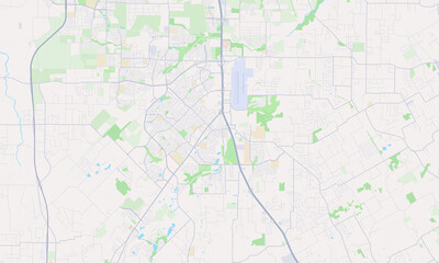 Fototapeta premium Burleson Texas map
