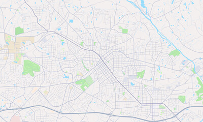 Obraz premium Burlington North Carolina map