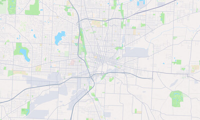 Obraz premium Canton Ohio map