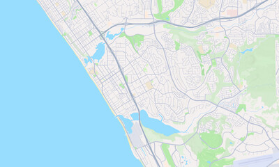 Obraz premium Carlsbad California map