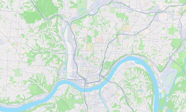 Cincinnati Ohio map