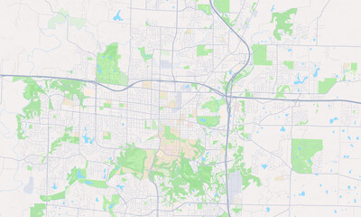 Obraz premium Columbia Missouri map