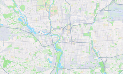 Obraz premium Columbus Ohio map