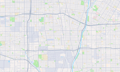 Naklejka premium Compton California map