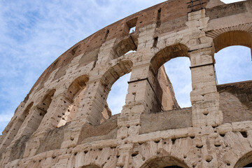 Detailed view of Roman Colosseum