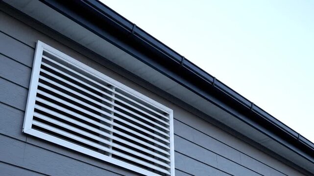 Exterior wall vent detail.