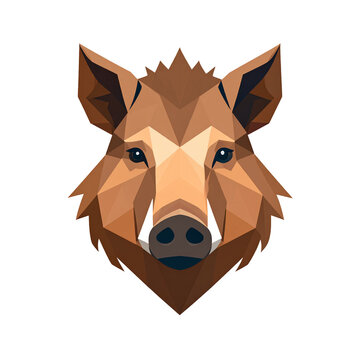 Głowa dzika ilustracja