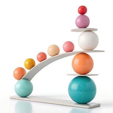 3d render illustration of a group of red, white, and blue spheres forming a molecular structure symbol to represent leadership, business team success, and balance on a white background

Would you like
