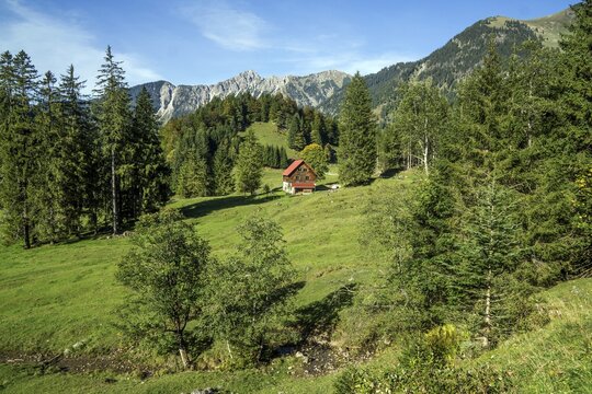 Hintersteiner Tal, Bad Hindelang, Upper Allg&auml;u, Allg&auml;u, Bavaria, Germany