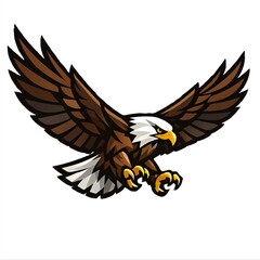 Flying Eagle Mascot Logo Vector for Sports Teams and Branding