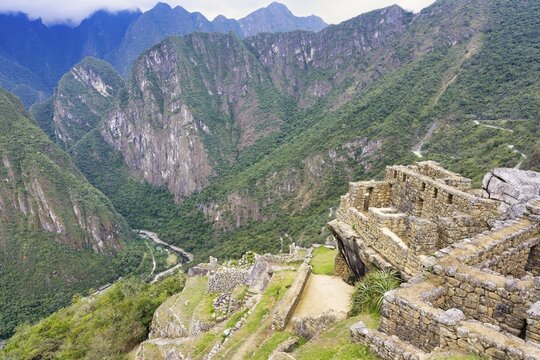 Machu Picchu, Ruined city of the Incas, Andes Cordilleria, Urubamba province, Cusco, Peru